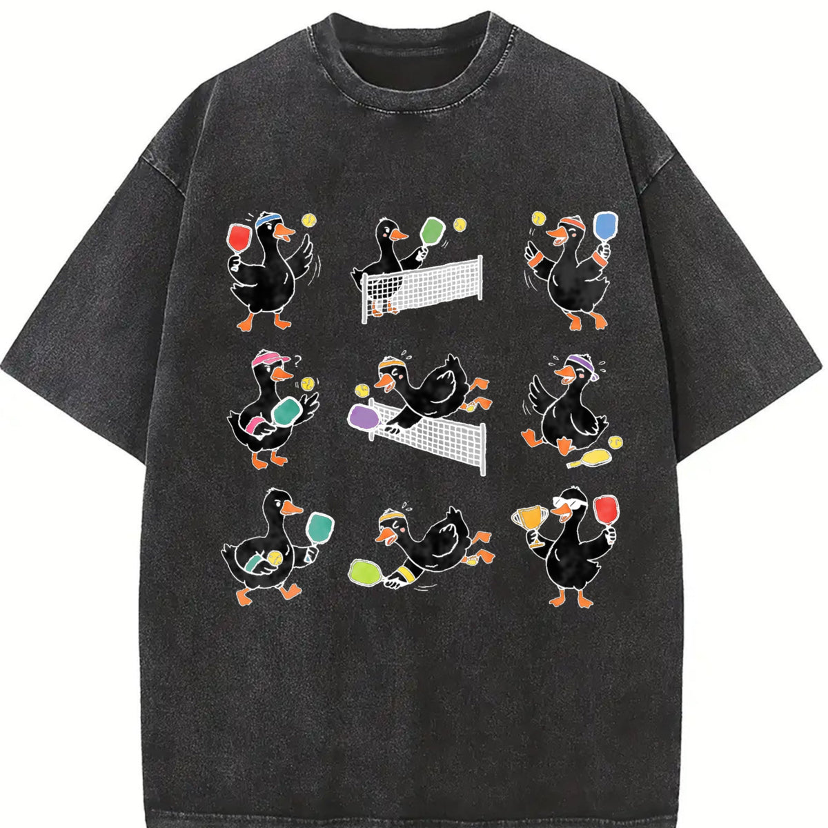Funny Goose Pickleball Vintage Washed T-Shirt product image 2