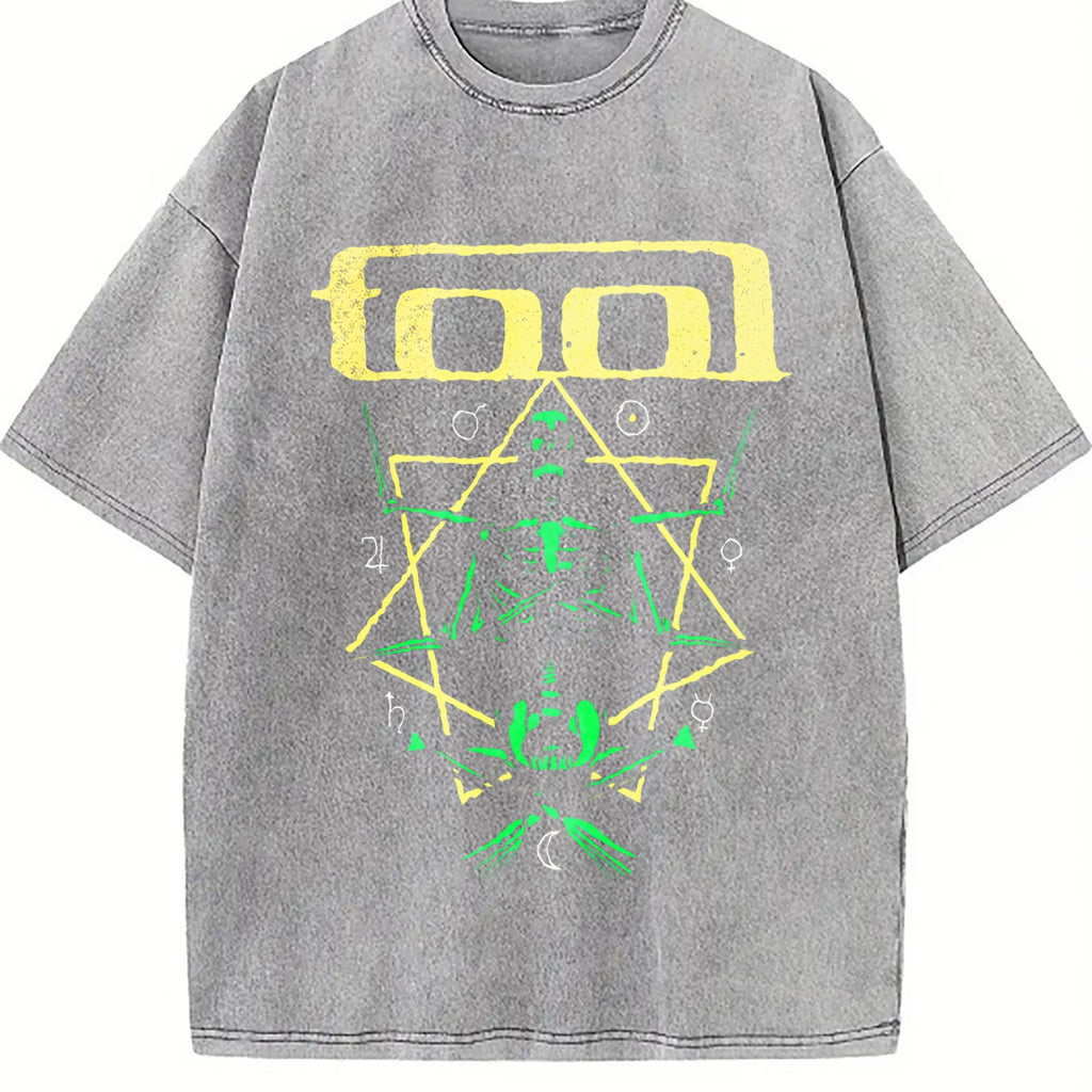 Ewh Rock Tool Band Theme Vintage Washed T-Shirt product image 4