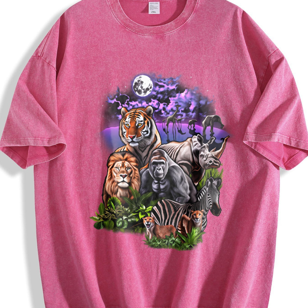 Rainforest Animals 90s Vintage Washed T-Shirt product image 7