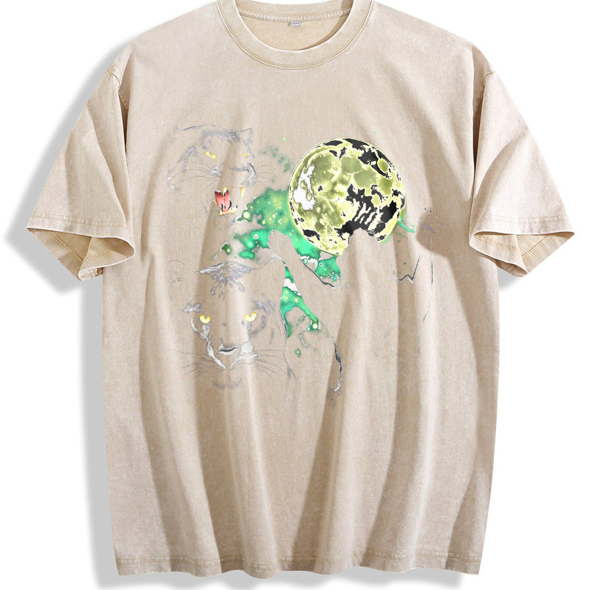 Black Panther Moon Vintage Washed T-Shirt product image 1