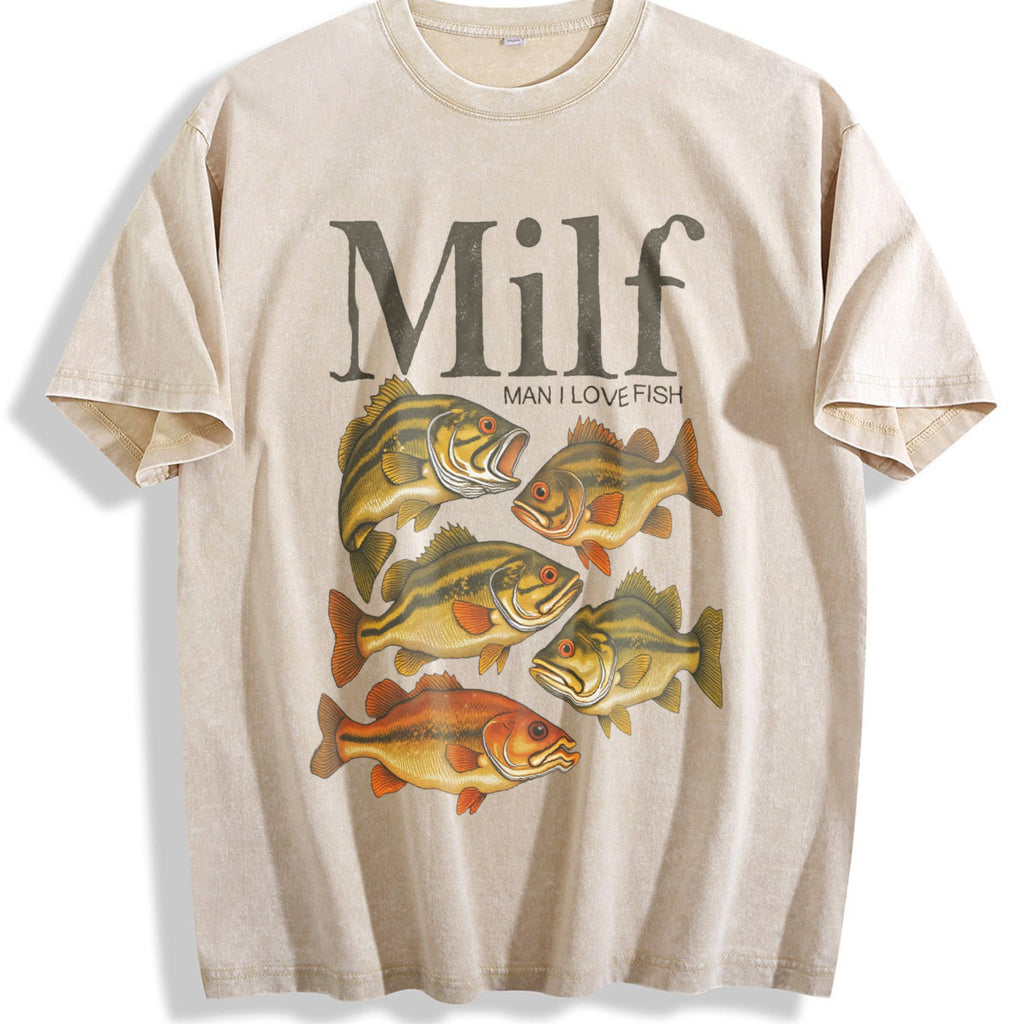 Man I Love Fisht Vintage Washed T-Shirt product image 1