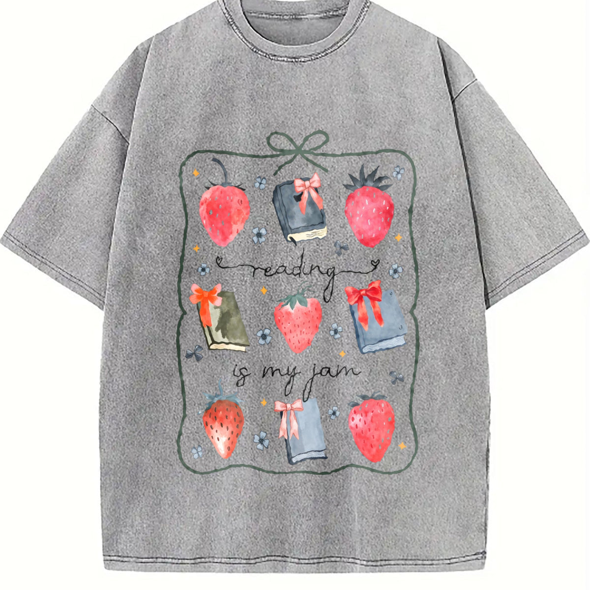 Reading Is My Jam St Patricks Vintage Washed T-Shirt product image 4