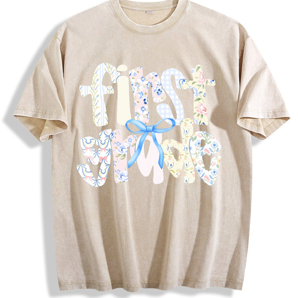 First Grade Teacher Vintage Washed T-Shirt product image 1