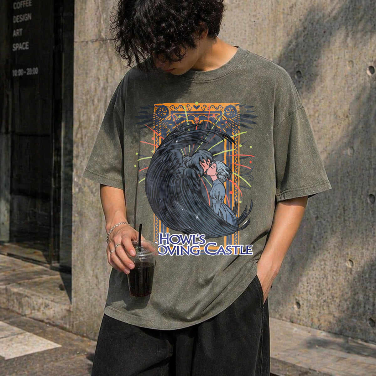 Howl's Moving Castle Vintage Washed T-Shirt product image 4
