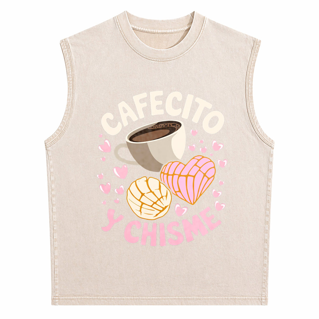 Latina Mexican Baked Concha Pastry Conchas Men's Washed Tank Top