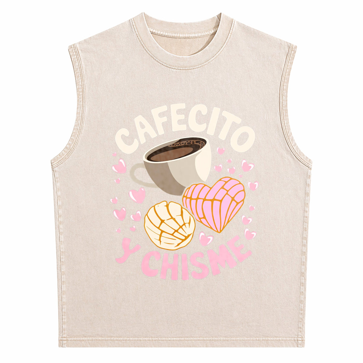 Latina Mexican Baked Concha Pastry Conchas Men's Washed Tank Top