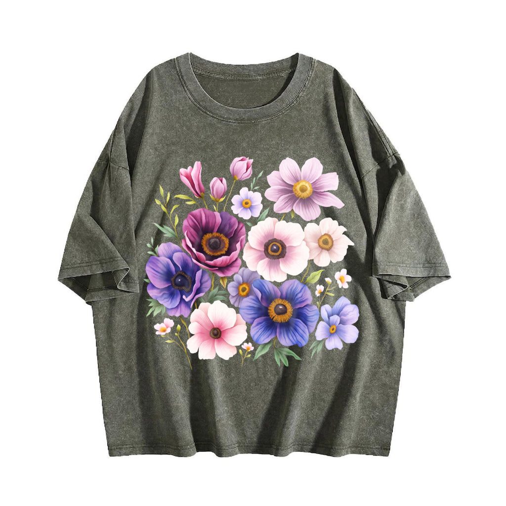 Pressed Flowers Vintage Washed T-Shirt product image 4