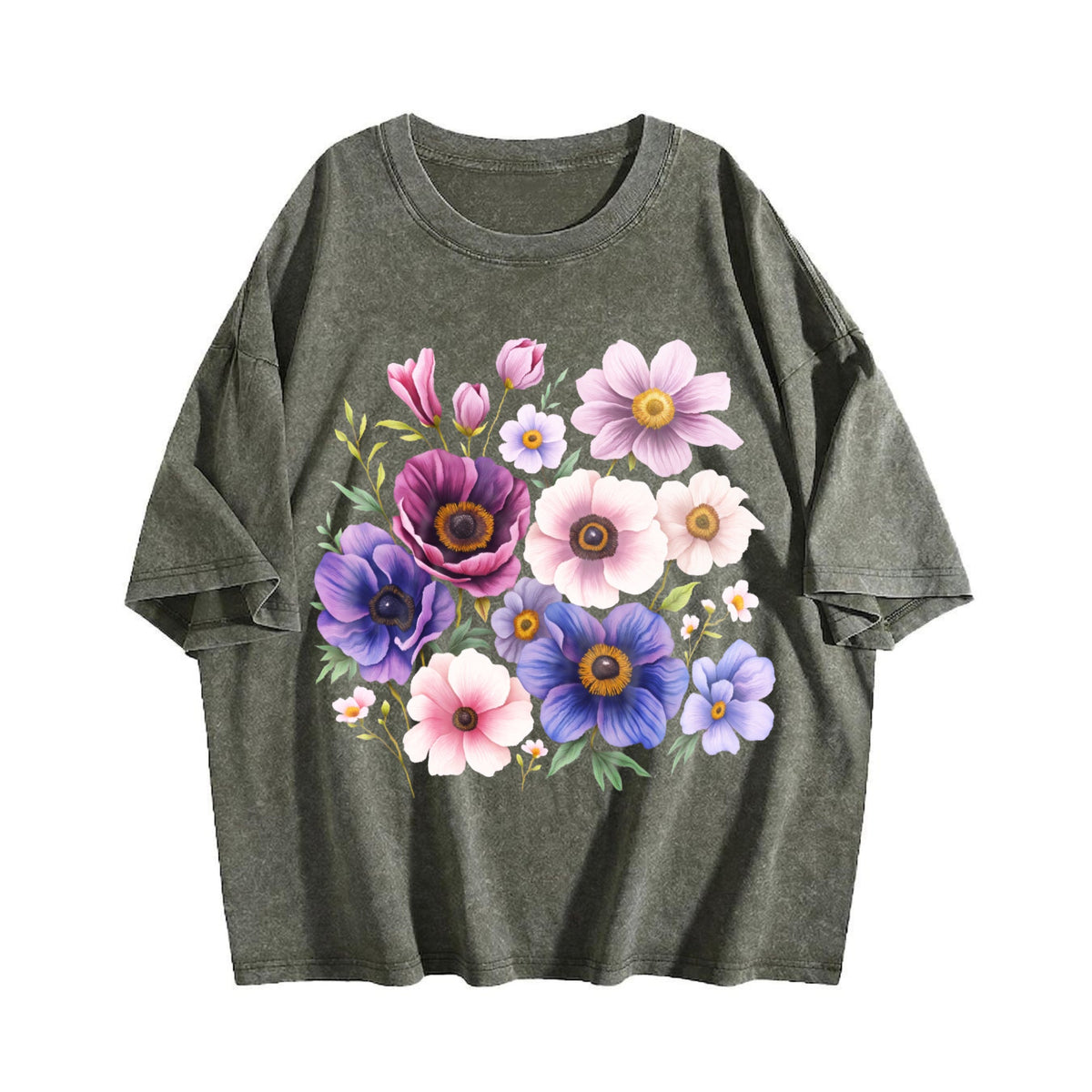 Pressed Flowers Vintage Washed T-Shirt product image 4