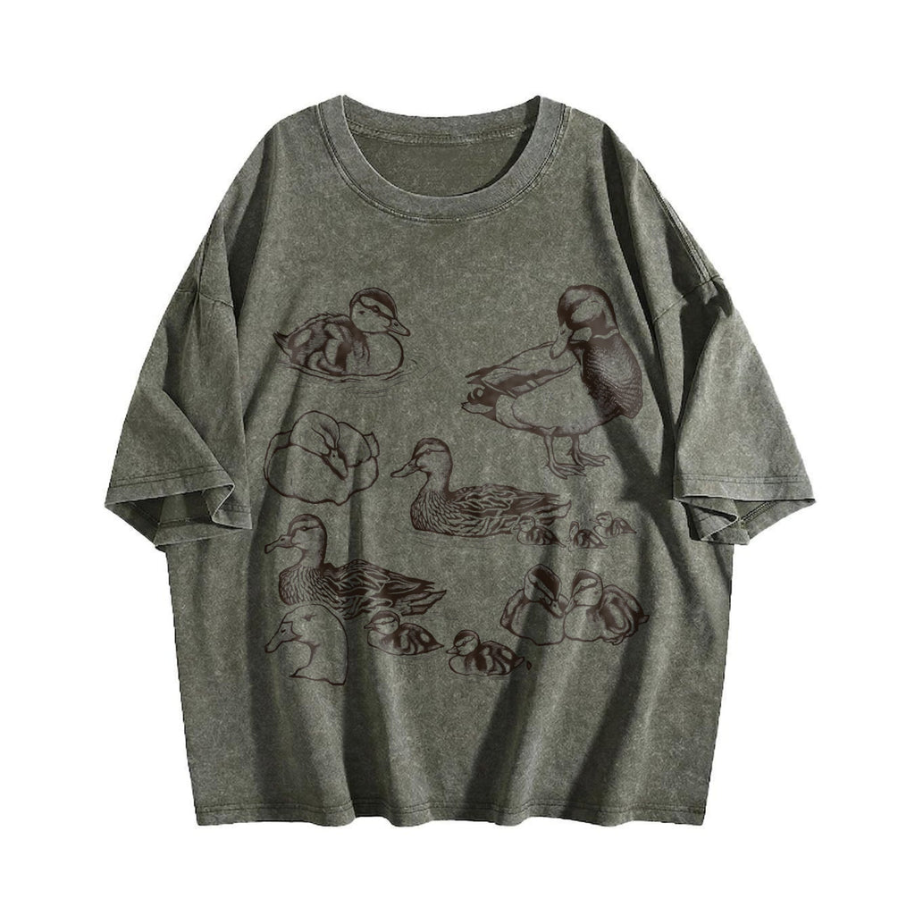 Duck 90s Tattoo Vintage Washed T-Shirt product image 4