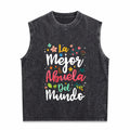 Best Grandma In The World - Hispanic Grandma & Mother's Men's Washed Tank Top