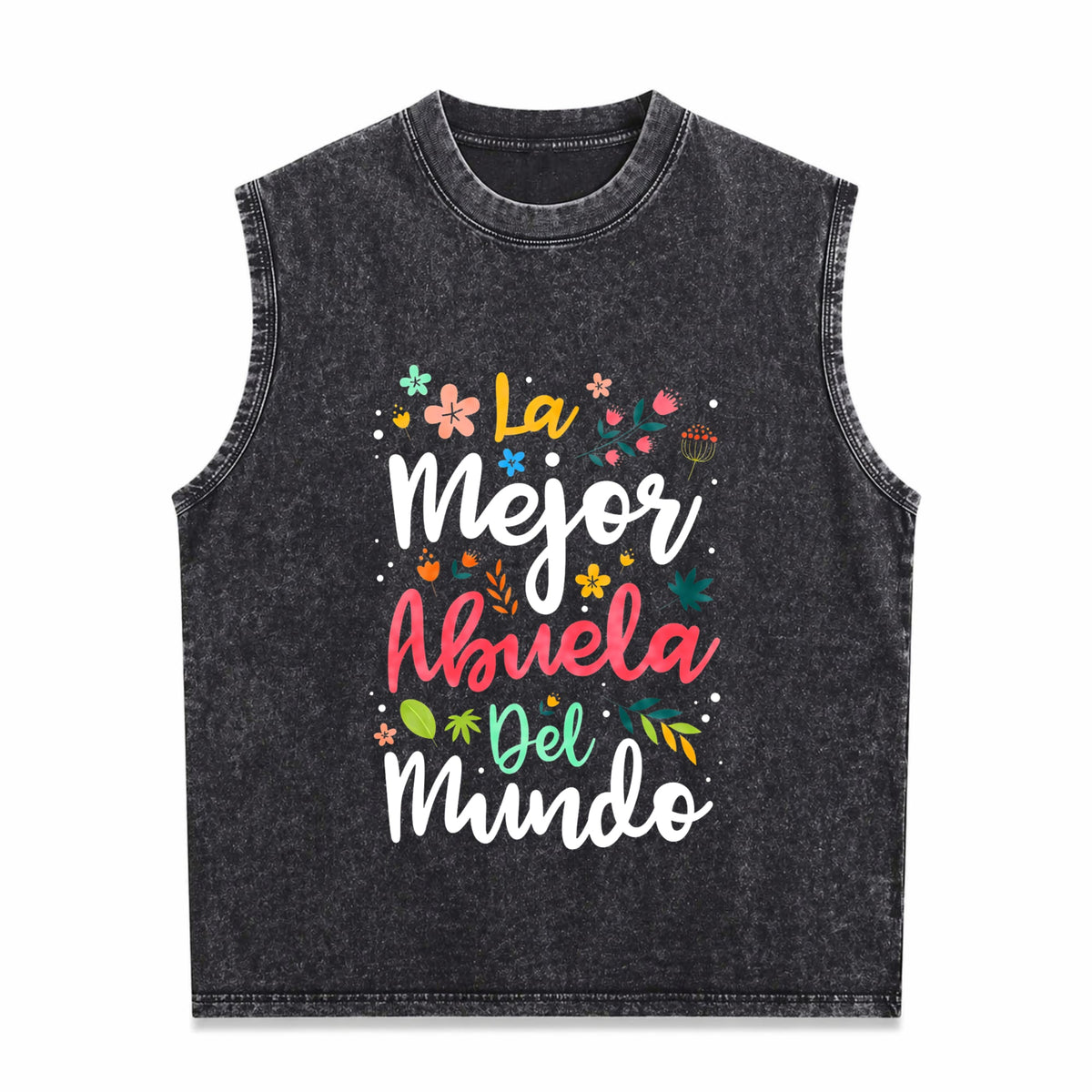 Best Grandma In The World - Hispanic Grandma & Mother's Men's Washed Tank Top