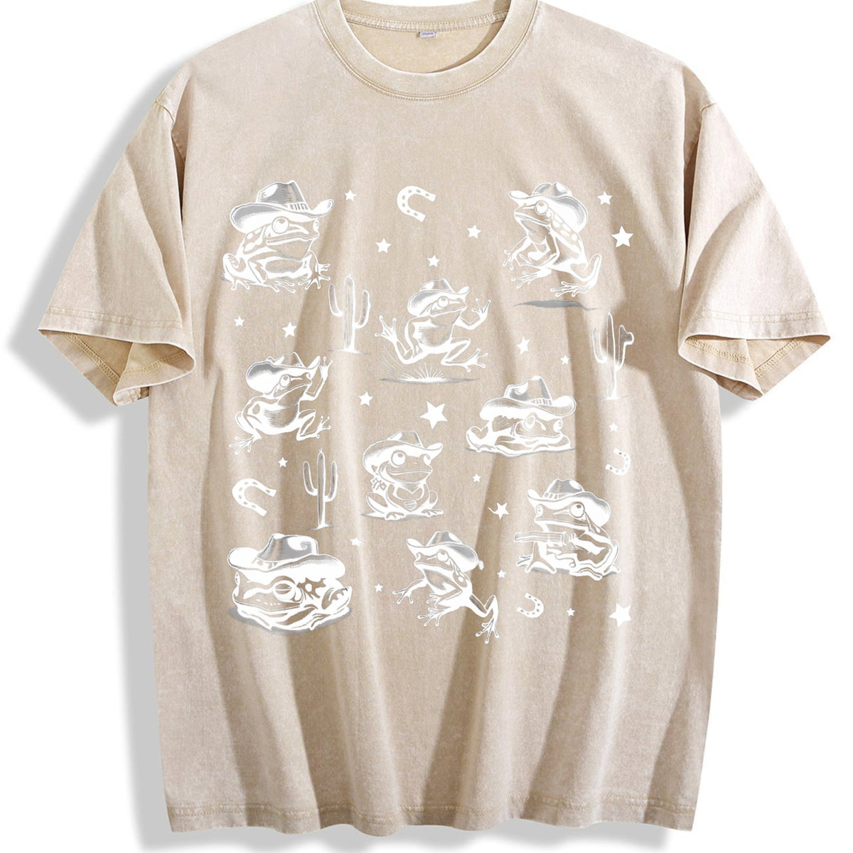 Cowboy Frogs Western Vintage Washed T-Shirt product image 1