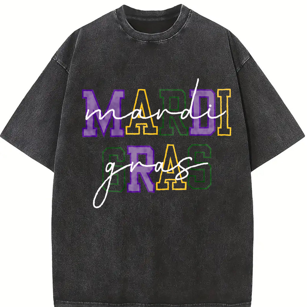 Mardi Gras Vintage Washed T-Shirt product image 2