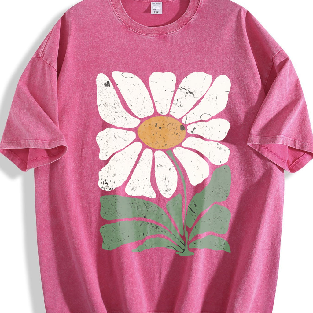 Bohemian Daisy Vintage Washed T-Shirt product image 5