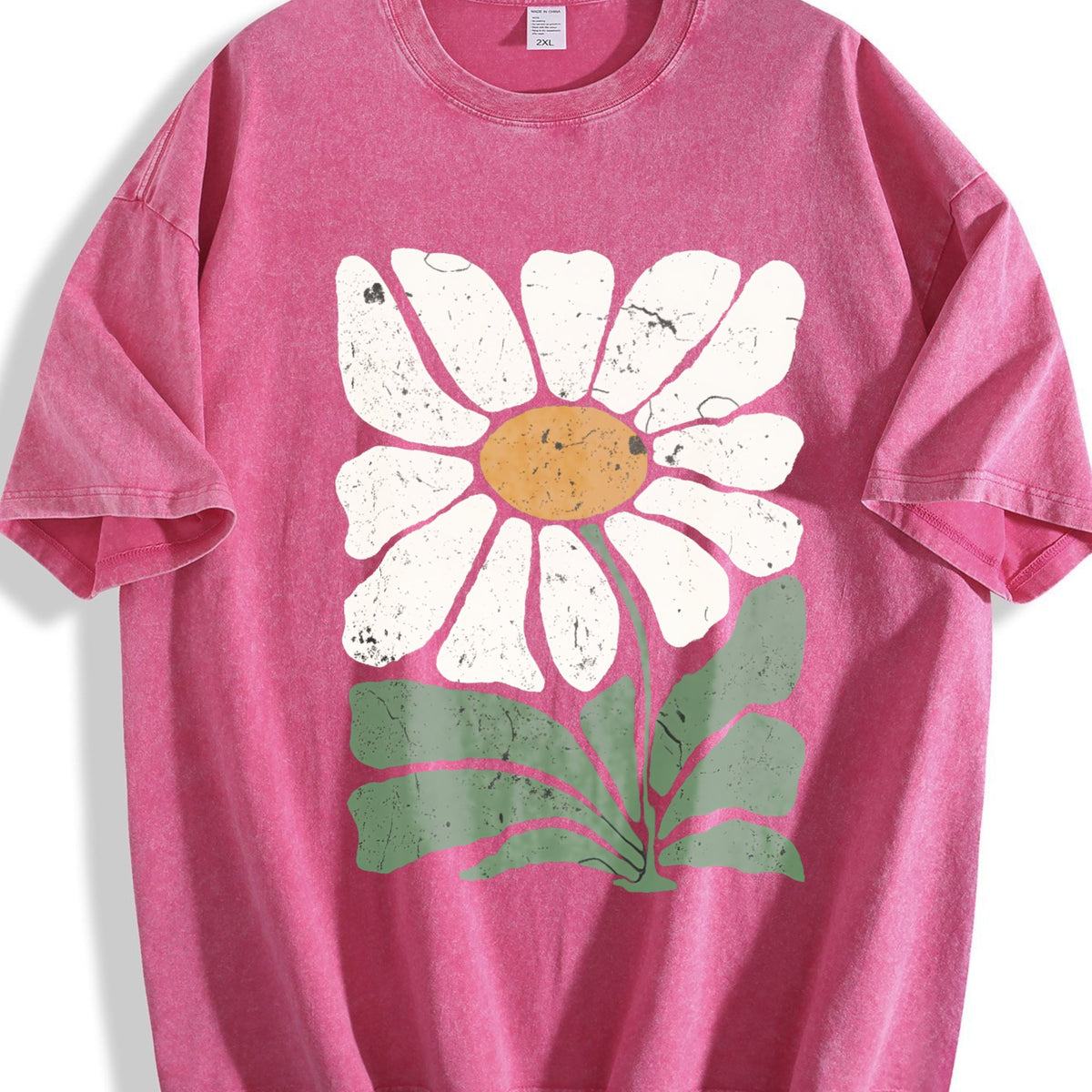 Bohemian Daisy Vintage Washed T-Shirt product image 5