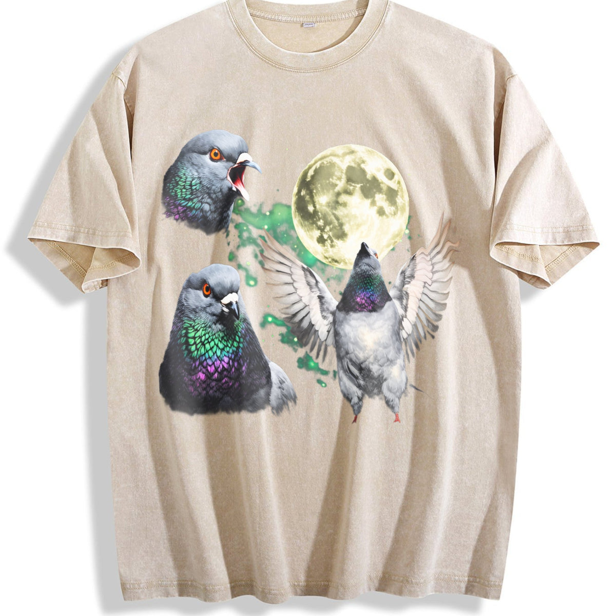Pigeon Moon Vintage Washed T-Shirt product image 1