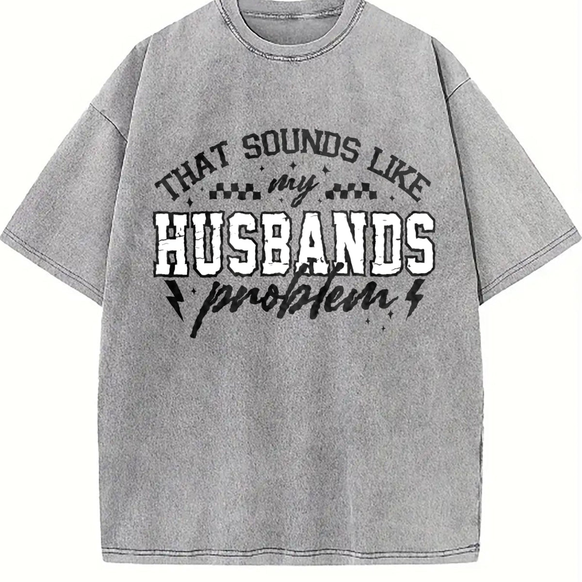 My Husbands Problem Snarky Humor Sarcastic Wife Vintage product image 4