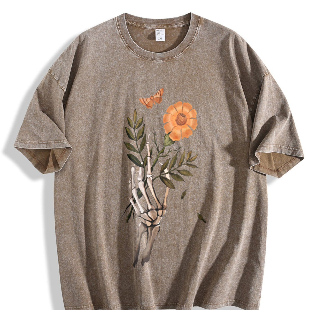 Fitting With A Skull And Drop Shoulders Vintage Washed product image 3