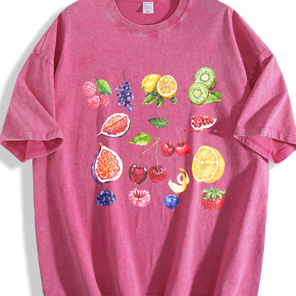 Fruits And Berries 90s Vintage Washed T-Shirt product image 7