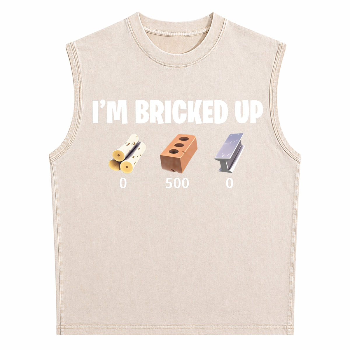 I'm Bricked Up Meme Men's Washed Tank Top