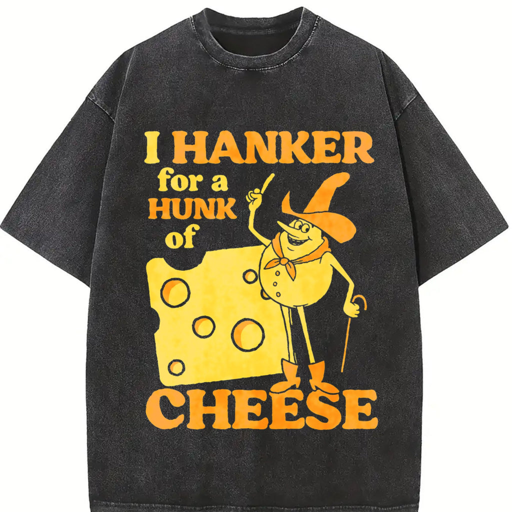 Funny Cheese Meme Vintage Washed T-Shirt product image 2