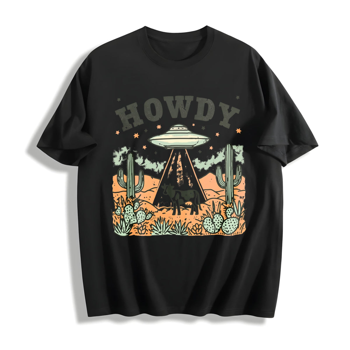 Howdy UFO Western Cow Cowboy 90s Desert Cactus Y2K Farm product image 1