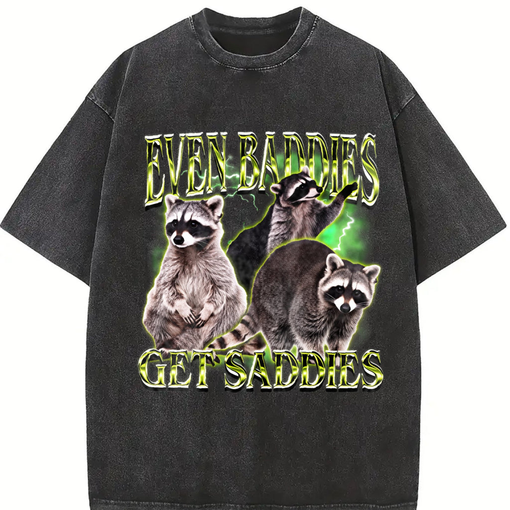 Even Baddies Get Saddies Vintage Washed T-Shirt product image 2