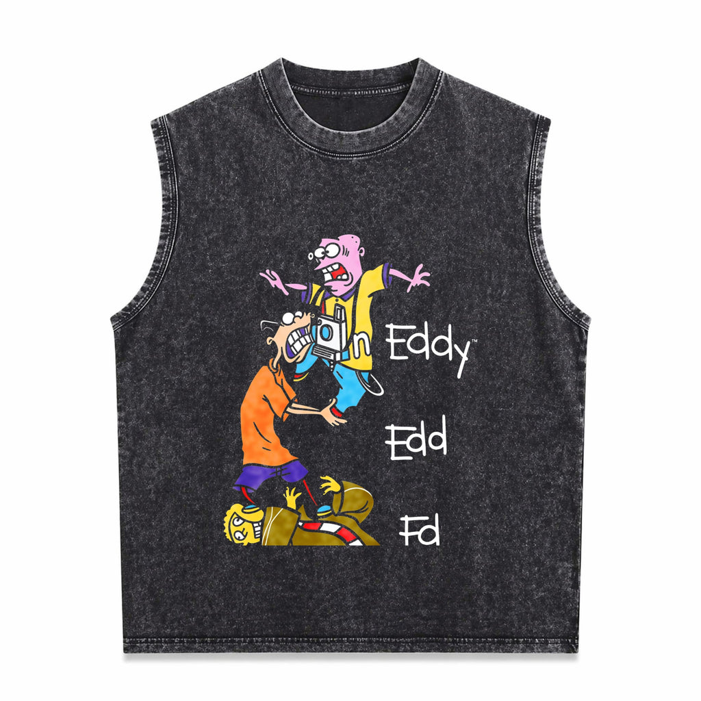 Edd N Eddy Stack Men's Washed Tank Top
