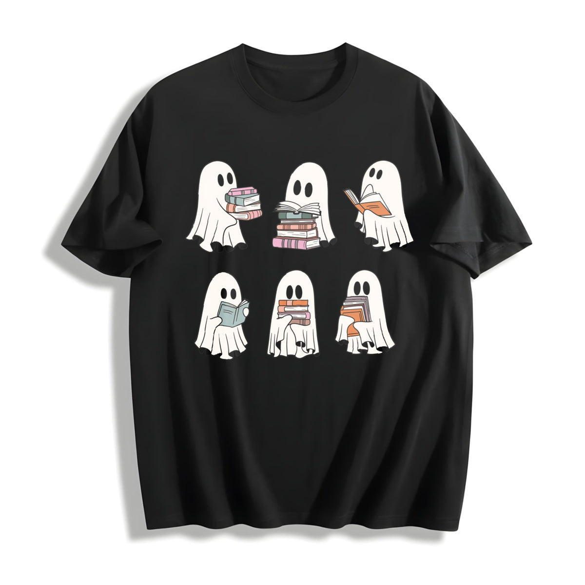 Ghost Reading Cotton T-Shirt product image 1