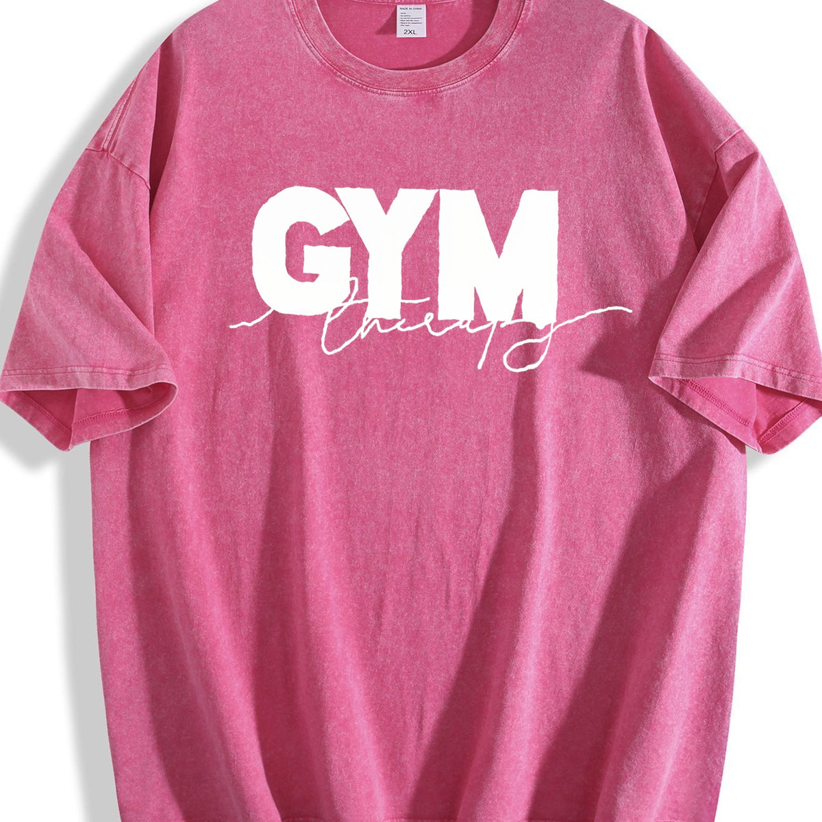 Gym Intention Script Vintage Washed T-Shirt product image 5
