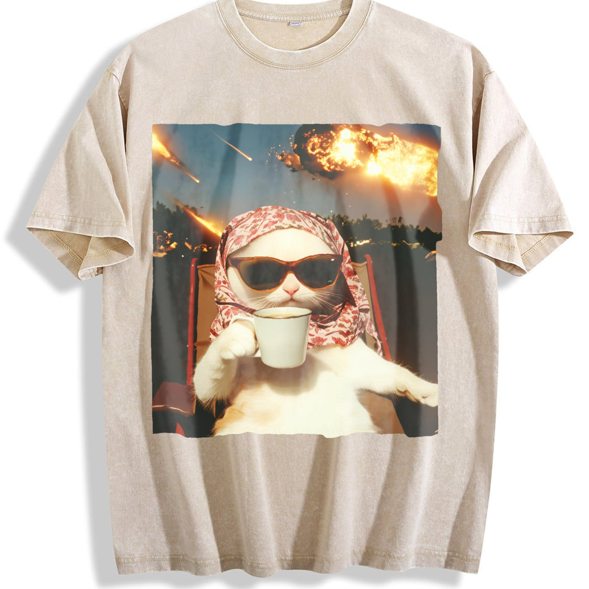 Letter Summer Layerable Vintage Washed T-Shirt product image 1
