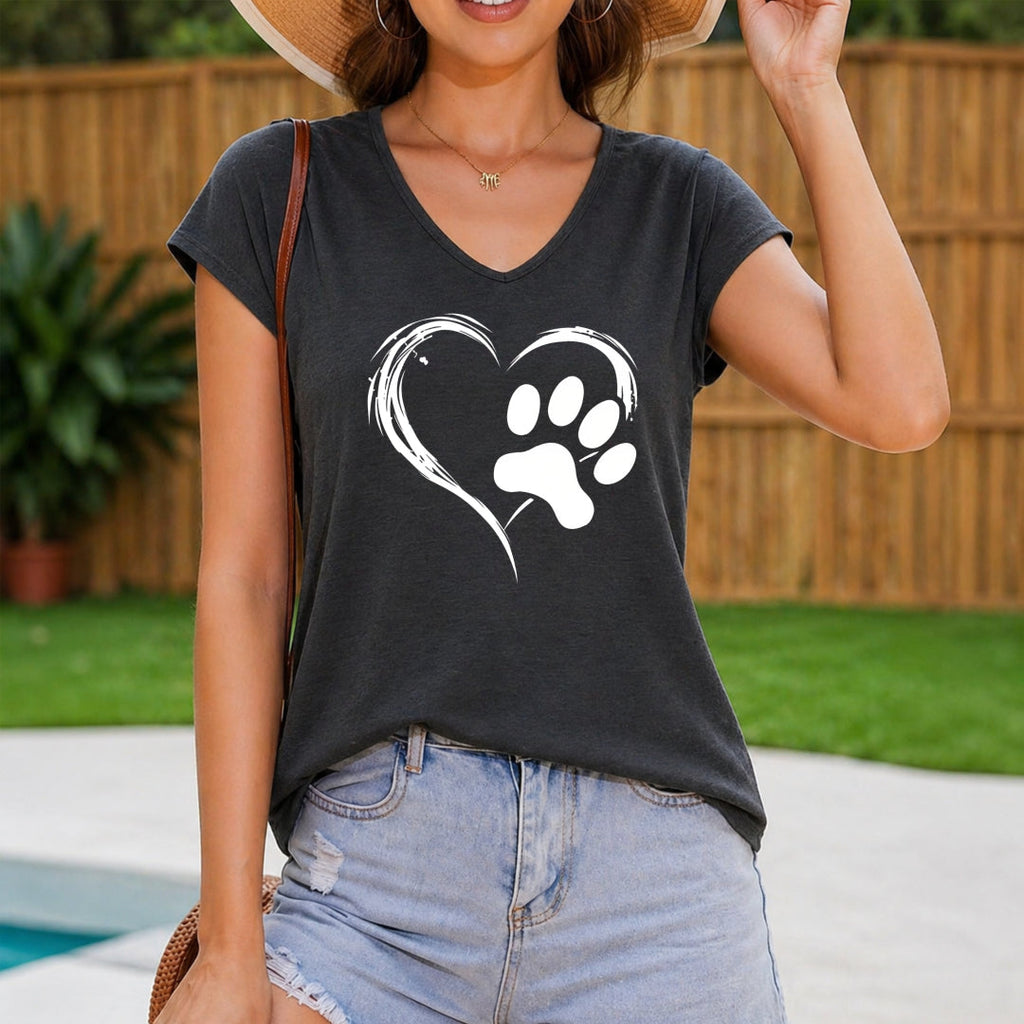 Claw- Heart Women's V-Neck Tank Top