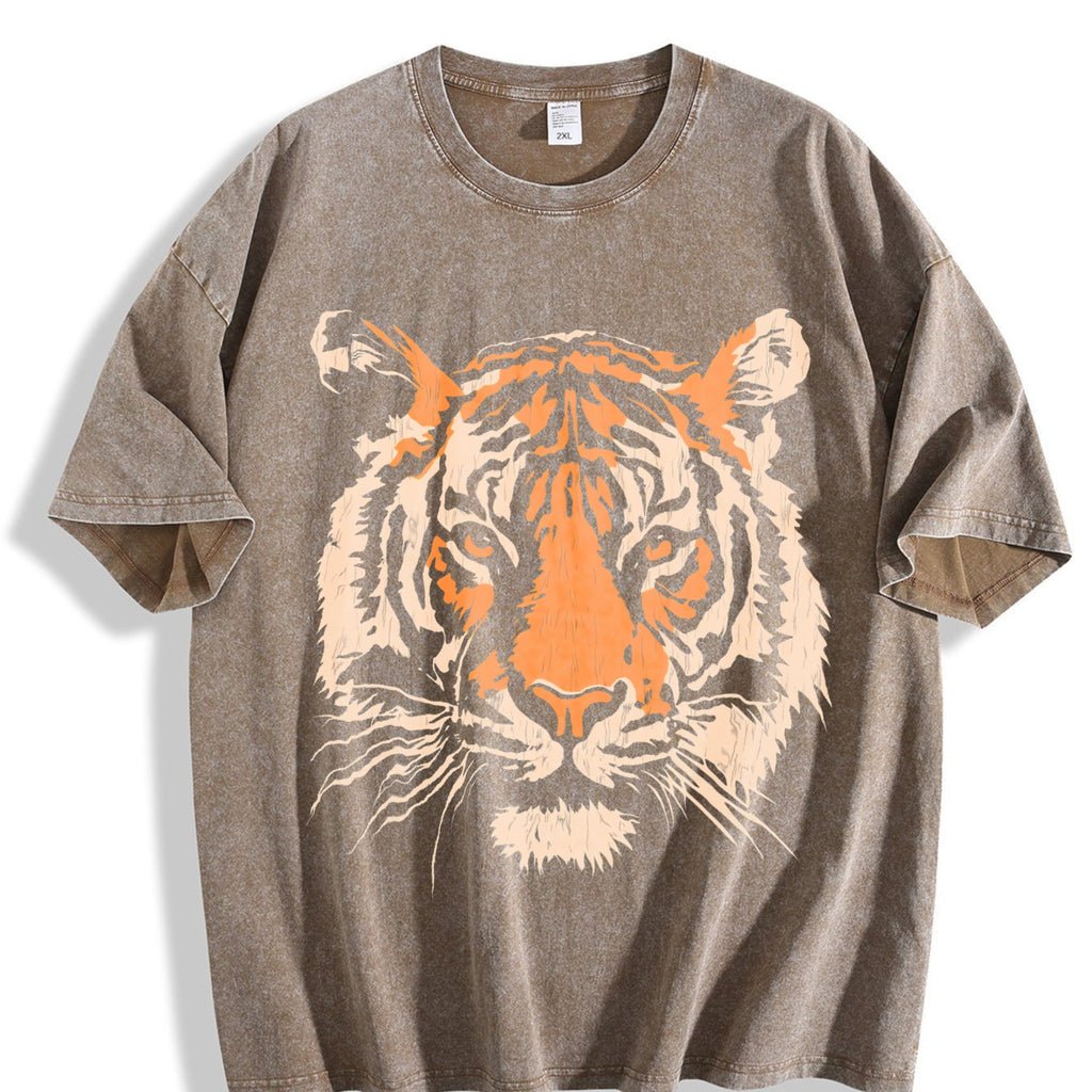 Tiger Face - Summer Beachwear Vintage Washed T-Shirt product image 3