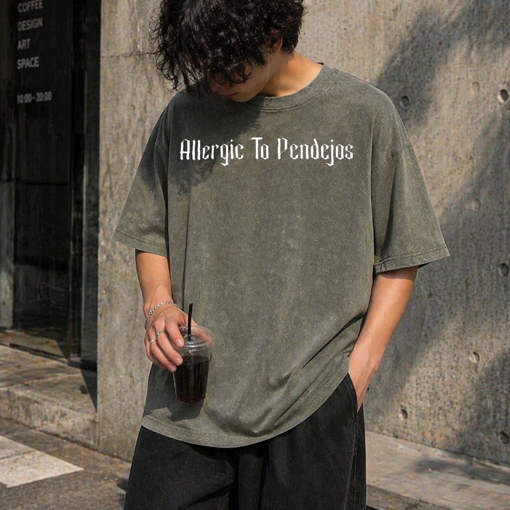 Allergic To Pendejos Latin Spanish Slang Funny Vintage product image 4