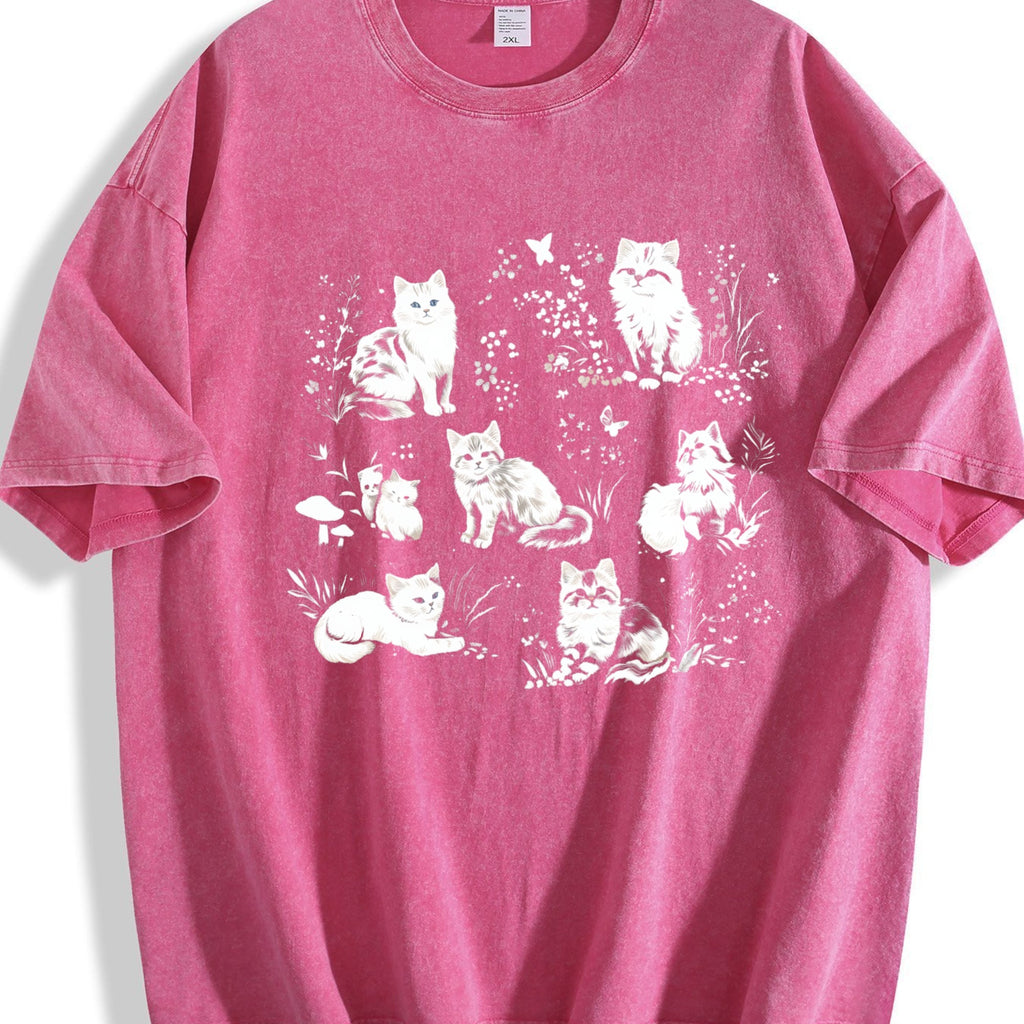 90s Cats Vintage Washed T-Shirt product image 5