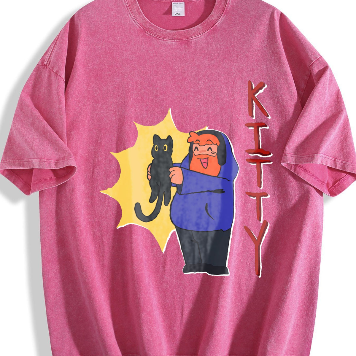 Caseoh Kitty Vintage Washed T-Shirt product image 5