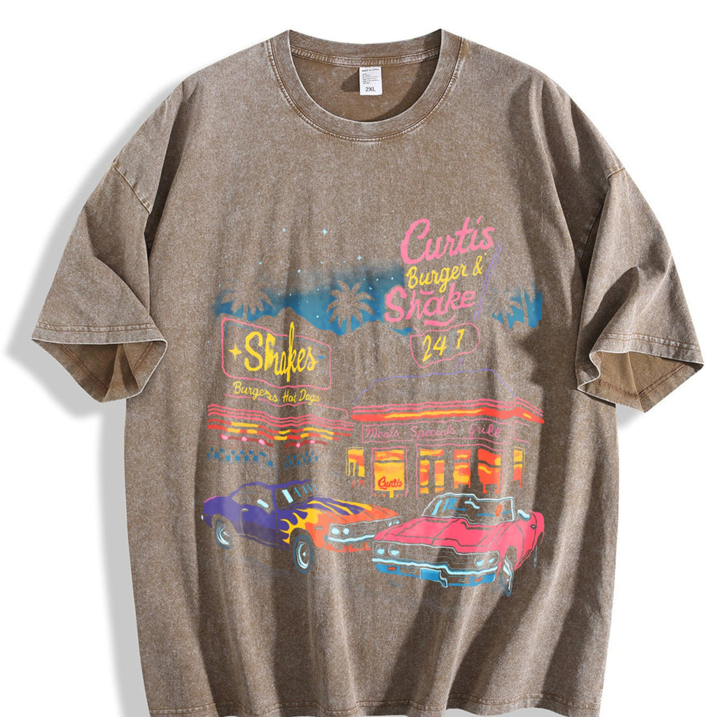 Muscle Car 90s Vintage Washed T-Shirt product image 3