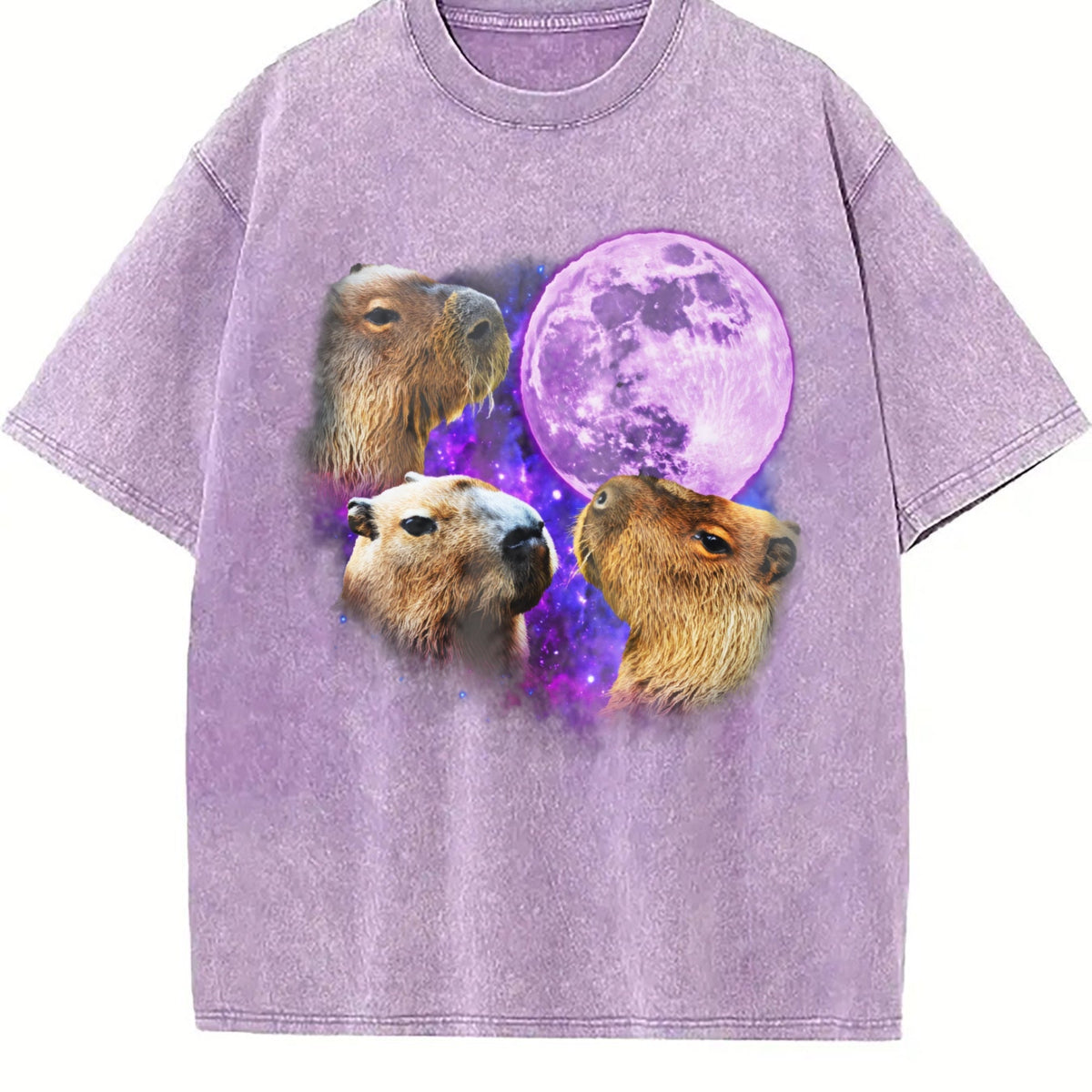 Three Capybaras Vintage Washed T-Shirt product image 6