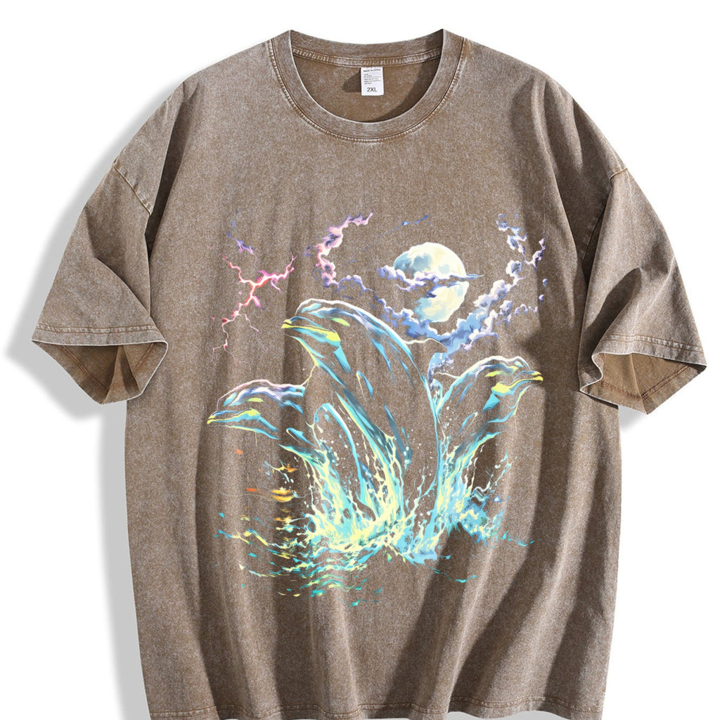 Dolphin Midnight 90s Vintage Washed T-Shirt product image 3
