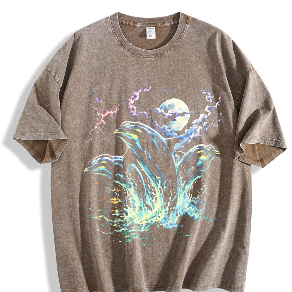 Dolphin Midnight 90s Vintage Washed T-Shirt product image 3