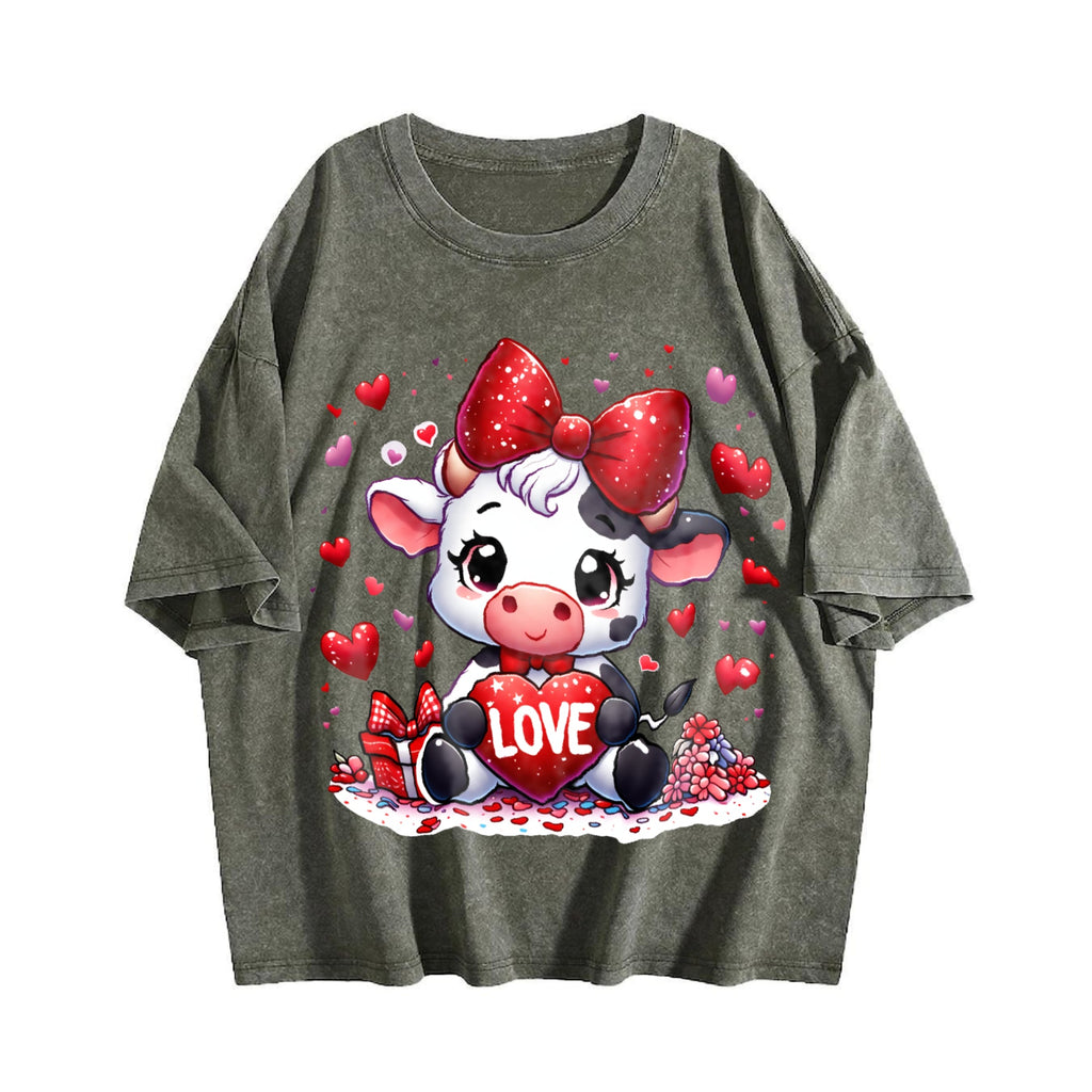 Winter Clothes Cow Wearing Diamond Bow Love Spring Vintage product image 4
