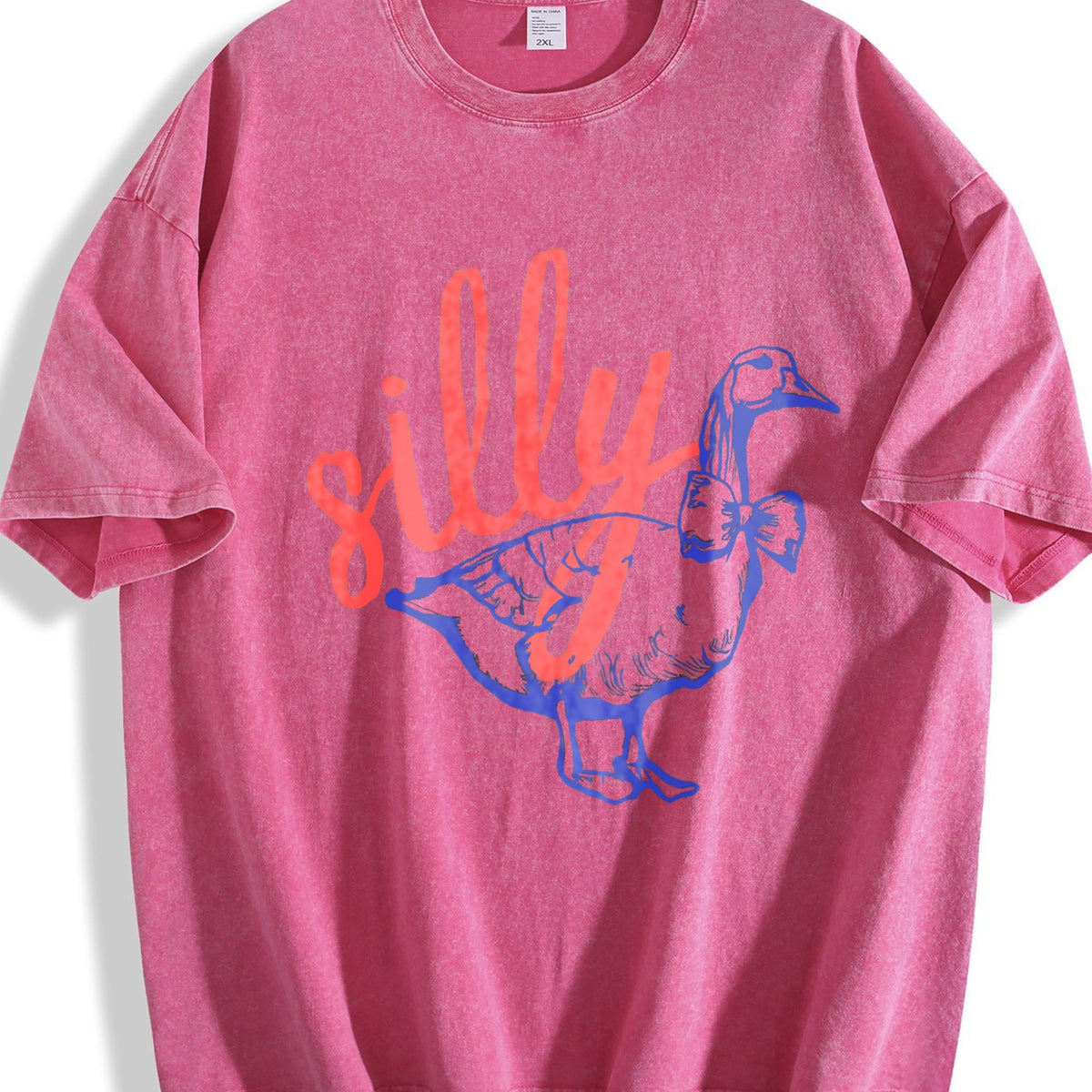 Silly Goose Script Vintage Washed T-Shirt product image 5