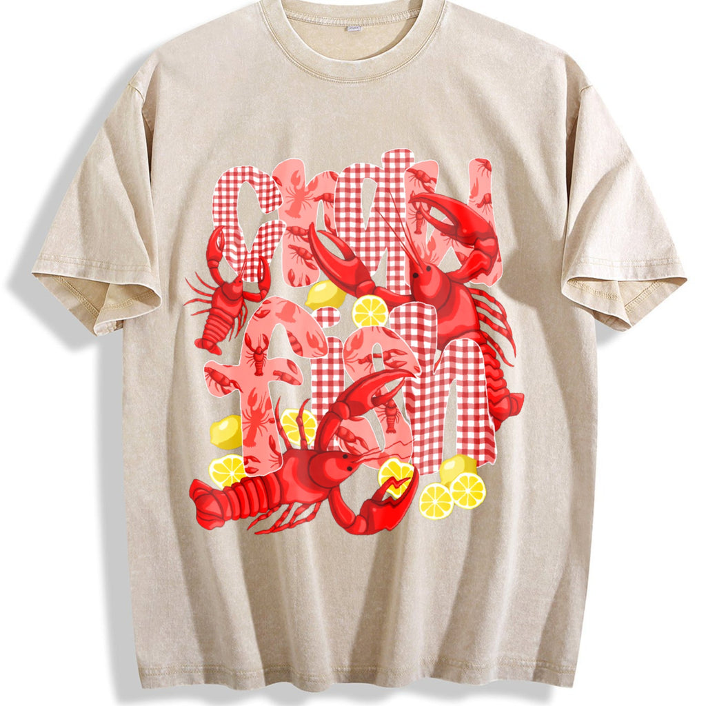 Crawfish Vintage Washed T-Shirt product image 1