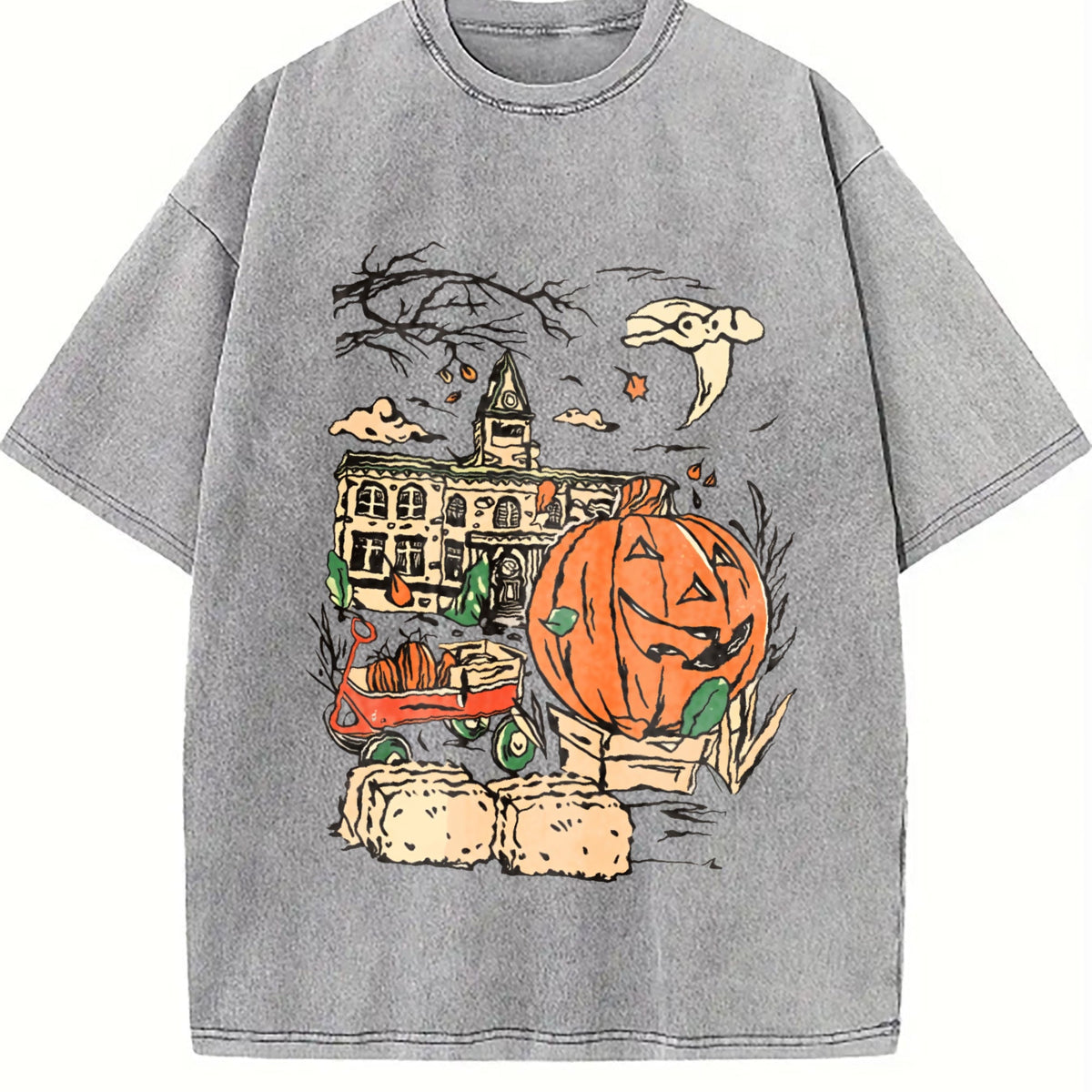 Halloweentown Est 1998 Back And Front Vintage Washed T-Shirt product image 4