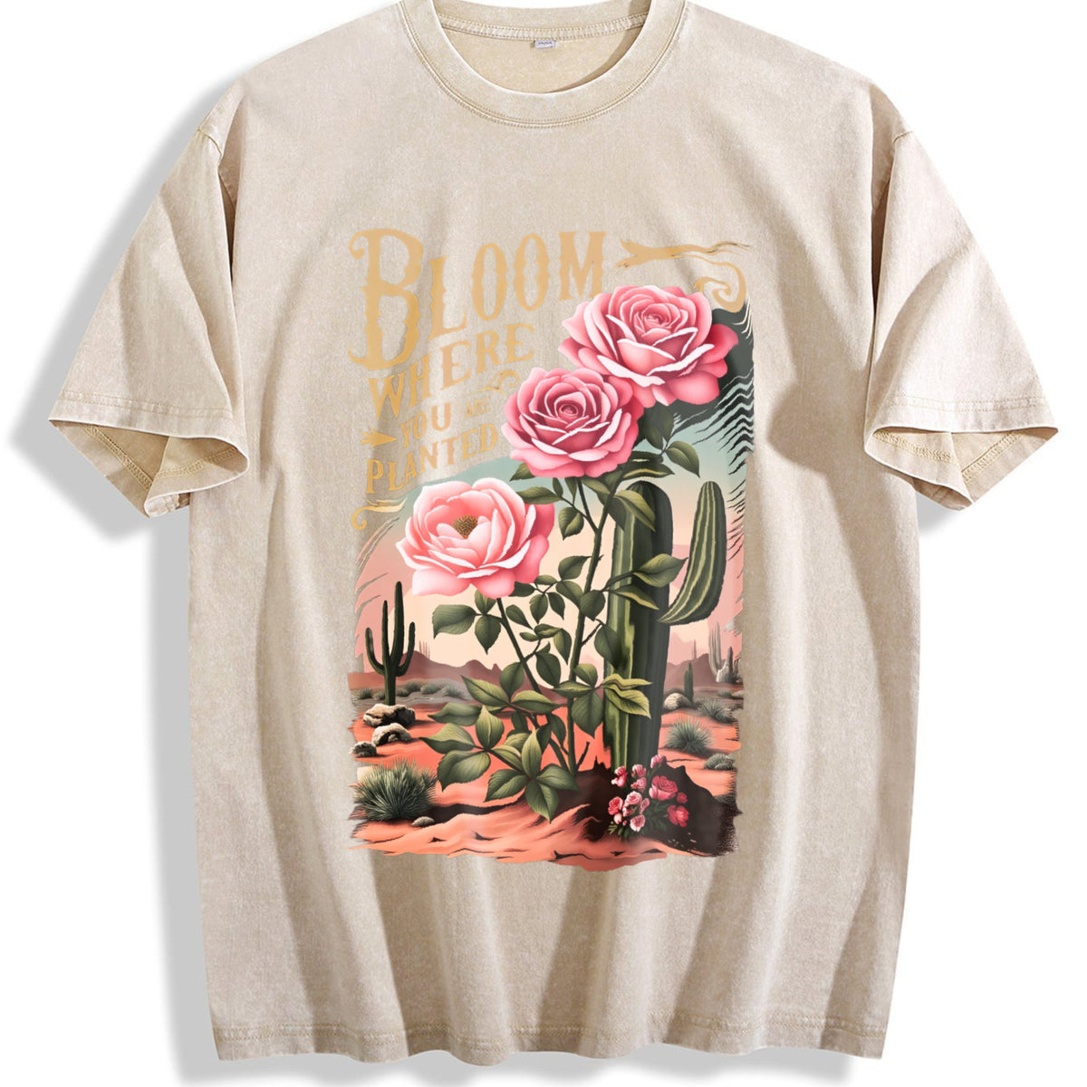 Es Trus Funny Hiphop Desert Cactus Flower Letter Floral product image 1