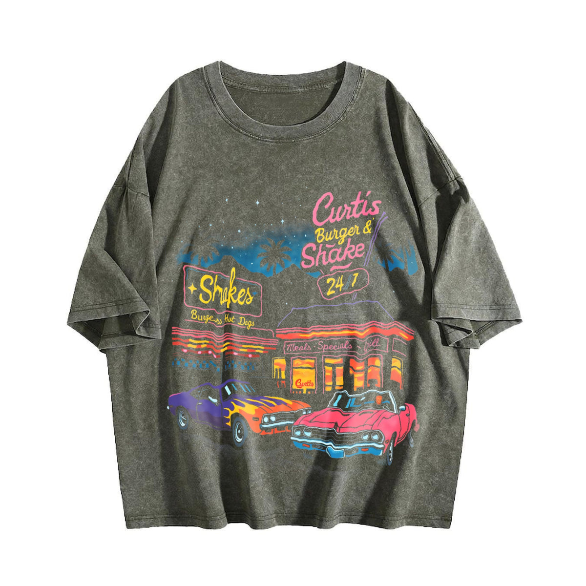 Muscle Car 90s Vintage Washed T-Shirt product image 4