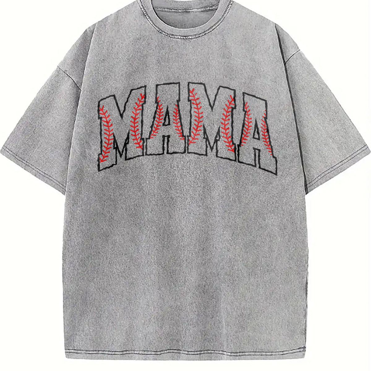 Baseball Mama Vintage Washed T-Shirt product image 4