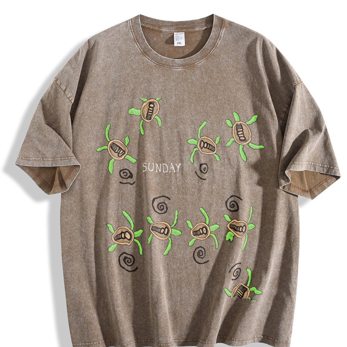 Sea Turtle Summer Vintage Washed T-Shirt product image 3