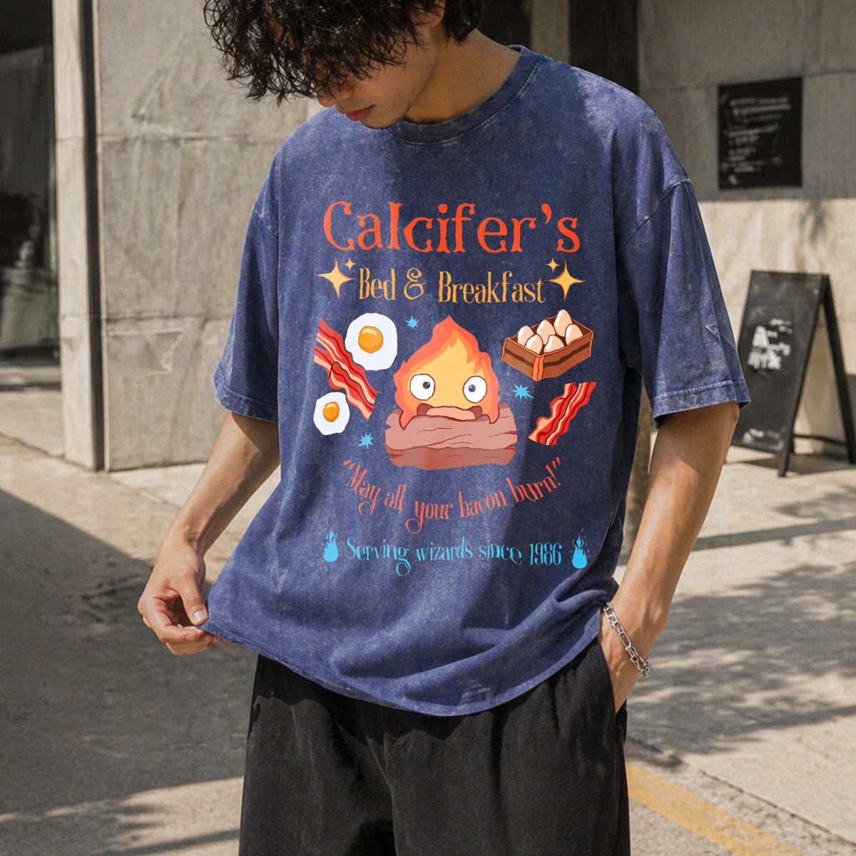 Howl's Moving Castle Inspired Calcifer's Bed Vintage Washed product image 8
