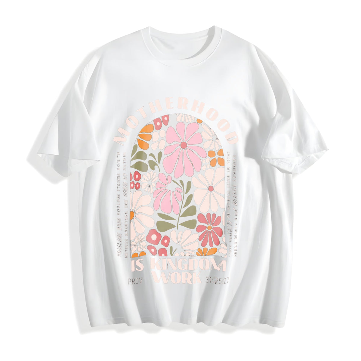 Motherhood Is The Kingdom Of Work Cotton T-Shirt product image 2